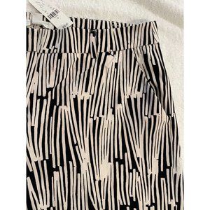 NWT New York and Company Womens Black White Graphic Palazzo Pants -  Size 12